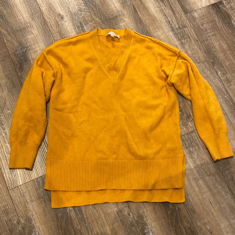 Yellow V Neck sweater
